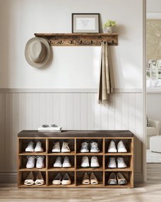 Lavica na topánky, 12 políc