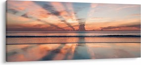 Obraz slnečných lúčov nad Daytonskú pláži (120x50 cm)