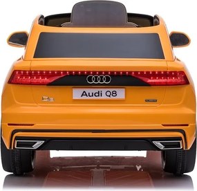 LEAN CARS Audi Q8 batéria auto JJ2066 žltá lakovaná