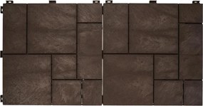 Gumová dlaždica STONE MOSAIC 30 x 30 cm, hnedá MHEU5100589