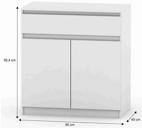 HANY NEW 007 skrinka, biela