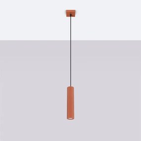 Sollux SL.1630 - Luster na lanku KARBON 1xGU10/10W/230V červená