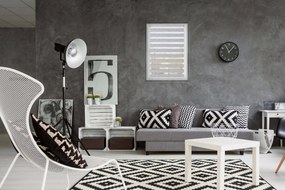 FEXI Roleta Deň a noc, Hesián, Biela, E 001 Šírka rolety: 30 cm, Výška rolety: 150 cm, Strana a farba mechanizmu: Ľavá - Hnedá