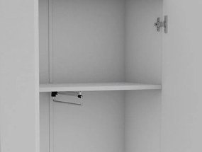 Šatníková skriňa s výsuvnou tyčou Nitro, biela