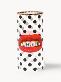 Sklenená váza Toiletpaper, V 30 cm