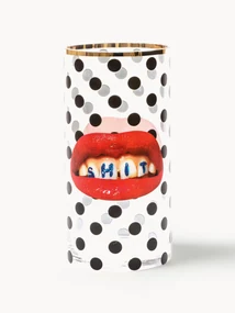 Sklenená váza Toiletpaper, V 30 cm