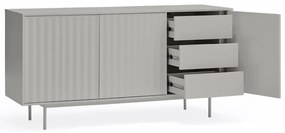 Sivá nízka komoda 159x80 cm Sierra – Teulat