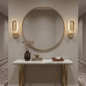 Toolight Toolight, LED nástenné svietidlo 7W, 500lm, 4000K, G171-W, zlatá lesklá, OSW-07815