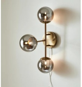 Markslöjd 108253 - Nástenné svietidlo TRINITY 3xG9/20W/230V zlatá/šedá