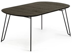 Rozkladací jedálenský stôl s doskou v dekore jaseňového dreva 90x140 cm Norfort – Kave Home