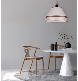 Duolla - Luster na lanku AVIGNON 1xE27/15W/230V pr. 60 cm béžová