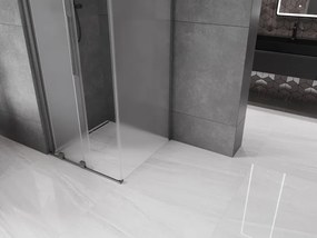 Mexen Velar, sprchový kút s posuvnými dverami 120 x 120 cm, 8mm sklo námraza, grafit brúsený, 871-120-120-31-66