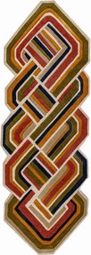Ručne tkaný vlnený behúň 80x300 cm Lattice Shaped – Flair Rugs