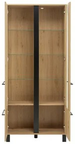 Nízka vitrína SOFIA, industriálny štýl