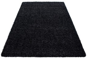 Ayyildiz, Kusový koberec Dream Shaggy 4000 Antrazit, 80x150, šedá, obývacia izba