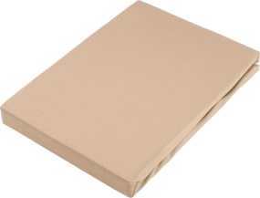 XXXLutz NAPÍNACIA PLACHTA NA BOXSPRIN, džersej, hnedá, 140/220 cm Novel - Obliečky & plachty - 004550010313