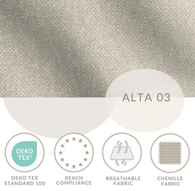 Béžová čalúnená dvojlôžková posteľ s úložným priestorom s roštom 200x200 cm Lounge L – Maison de Rêve