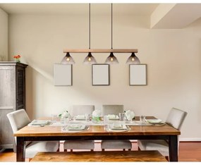 Globo 15544-4H - Luster na lanku LINDI 4xE14/15W/230V