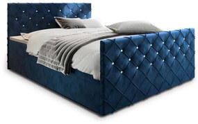 Čalúnená posteľ boxspring MANDI, 160x200,  magic velvet 2216