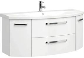 Kúpeľňová skrinka pod umývadlo Pelipal Xpressline 4010 biela vysoko lesklá 116,3 x 49,2 x 46 cm 4010.091218