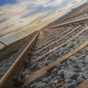Obraz - Koľaje (120x50 cm)