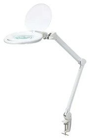 LED Stmievateľná stolná lampa s lupou LED/10W/230V biela