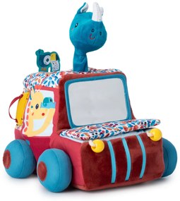 Lilliputiens - textilné autíčko s aktivitami a zrkadielkom