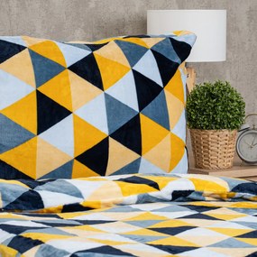 4Home Obliečky mikroflanel Scandi triangle, 160 x 200 cm, 70 x 80 cm