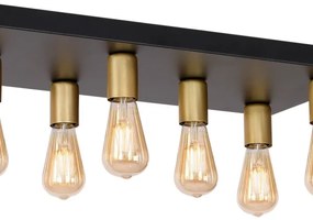 Bodové svietidlo FILO 11xE27/60W/230V čierna/zlatá