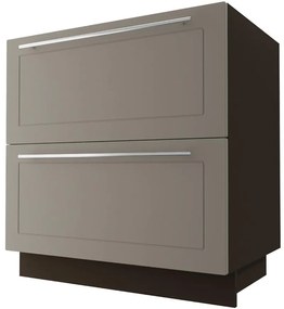 Kuchynská skrinka D2E/80 Quantum beige mat/lava