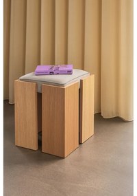 Stolička v prírodnej farbe Forma – Hübsch