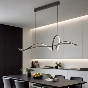 Brilagi - stmievateľný LED luster na lanku SIGNATURE LED/55W/230V 120x23 cm čierny + DO