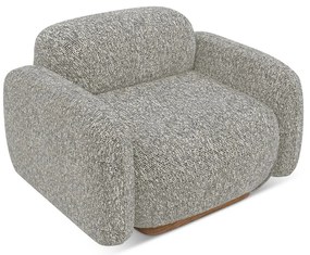 Sivé kreslo Ailani – Makamii