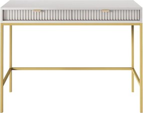 Toaletný stolík Nova (T104), konzola do predsiene, sivá/zlatá
