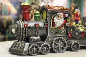 Klasik svietiaca vianočná dekorácia vláčik 40cm