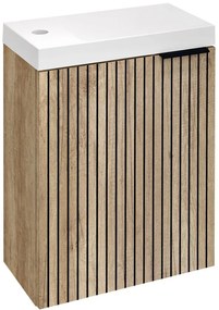 Sapho Sapho, LATUS X umývadlová skrinka 39,4x50x22cm, dub alabama strip/dub alabama, LT110-2322