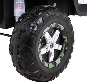 Ramiz Mercedes Benz Unimog pre deti farba Moro + 4x4 + diaľkové ovládanie + nosič batožiny + bezplatné štartovanie + rádio MP3 + LED