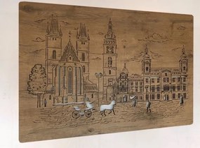 Podsvietený obraz Dedinka