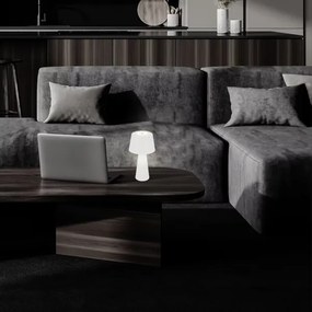 Brilo - LED Stmievateľná nabíjacia vonkajšia stolná lampa LED/3,5W/5V IP44 biela