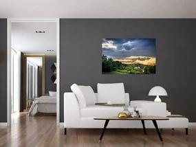 Obraz krajiny s lúčmi (90x60 cm)