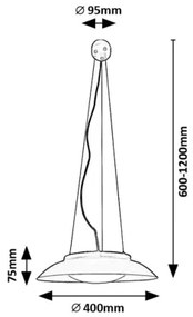Rabalux 72134 - LED Luster na lanku HAFSA LED/24W/230V 3000K