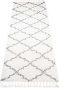 TA Koberec P129A KRÉMOVÁ/TMAVOSIVÁ BOHO Rozmer: 100x160 cm