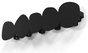 Čierny kovový nástenný vešiak Tumulo – Spinder Design