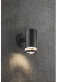 Nordlux - Exteriérové nástenné svietidlo BIRK 1xGU10/28W/230V IP44 čierna