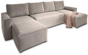 Béžová sedacia súprava do U SMART COSARO 295x140 cm