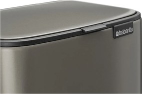 Sivý pedálový oceľový odpadkový kôš 7 l Bo – Brabantia