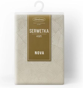SADA 4 KS PRESTIERANIE NA STÔL ISLA 30X40 CM KRÉMOVÁ