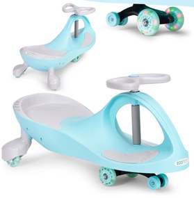 Detské odrážadlo s LED kolesami, modré ECOTOYS