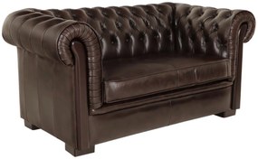 furniture-nabytek.cz - Kožená sedačka Chesterfield dvojmiestna