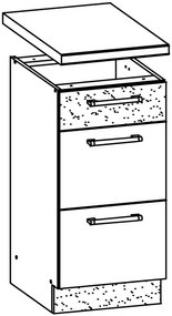 Dolná kuchynská skrinka Modesta MD14 D45 S3. Vlastná spoľahlivá doprava až k Vám domov. 762635